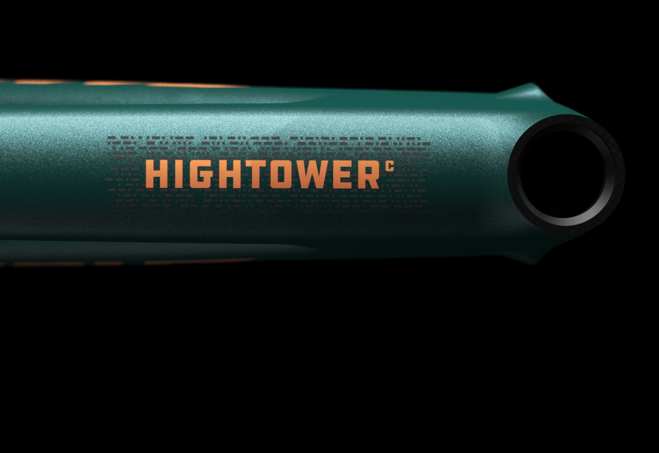 Santa Cruz Hightower 3 front triangle with the top tube decal visible